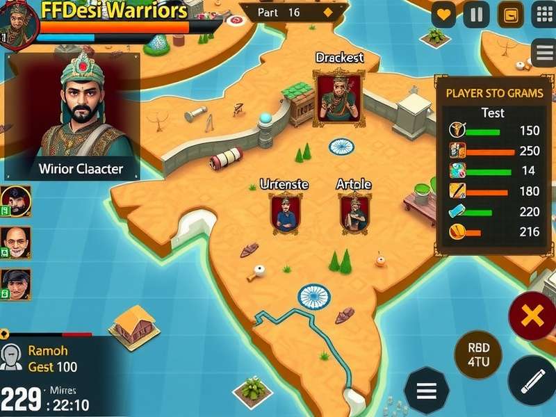 FFDesi Warriors character customization options